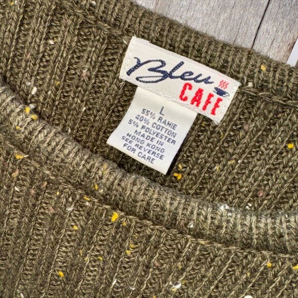 Bleu Cafe Knit Pullover Sweater womens Size Large - Picture 4 of 10